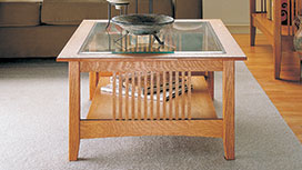 Easy spindle mortise coffee table photo